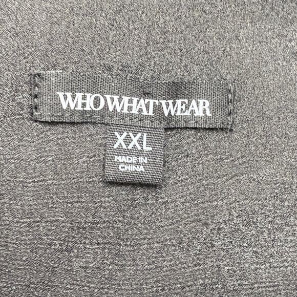 Who What Wear Plus Size XXL Shift Dress Sleeveless V Neck Lace Trim Whimsigoth - Picture 7 of 13